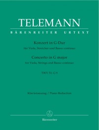 BA 5878-90 • TELEMANN - Konzert G-Dur, TWV 51:G9