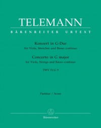 BA 5878 • TELEMANN - Violakonzert G-dur, TWV 51:G9
