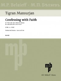 BEL 423 • MANSURIAN - Confessing with Faith - Score and part