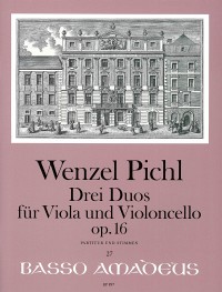 BP 0897 • PICHL 3 duos op. 16 for viola and violoncello