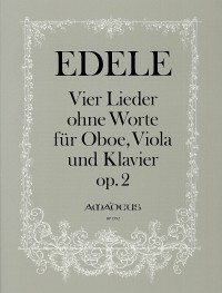 BP 1582 • EDELE 4 Lieder ohne Worte, op. 2 - Part.u.St.