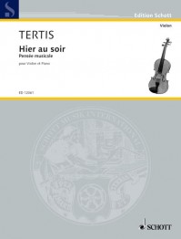 ED 12061 • TERTIS - Hier au soir - Partitur und Stimmen