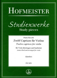 FH 3458 • ROVELLI - 12 Capricen for violin - Viola part