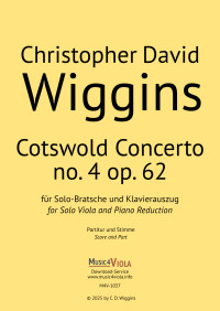 M4V-1037 • WIGGINS - Cotswold Concerto no. 4, Klavierauszug