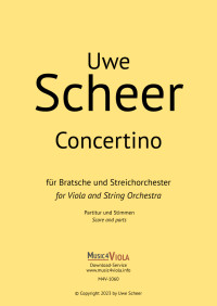 M4V-1060 &bull; SCHEER - Concertino - Partitur und 7 Stimmen