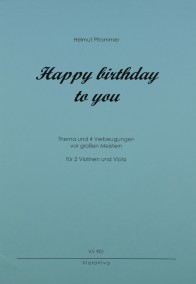 VV 901 • PFROMMER - Happy birthday to you C-major - Parts (