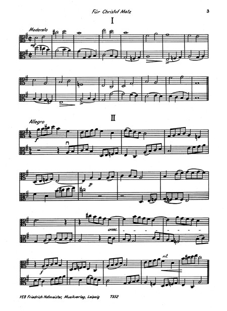 11 kleine Duete, for 2 Violas