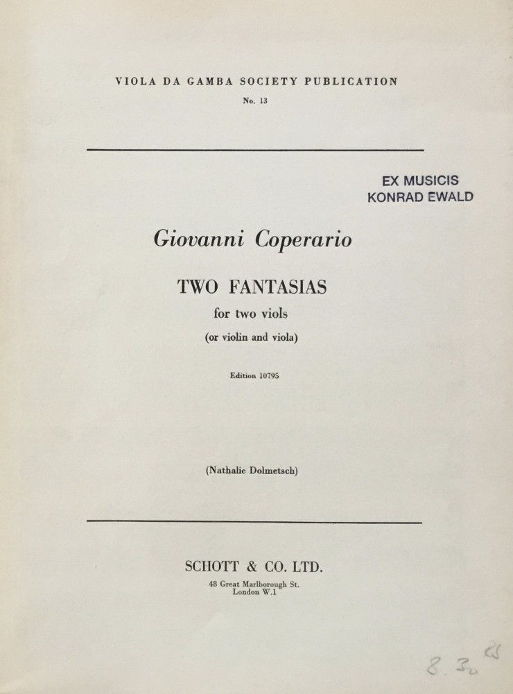 2 Fantasias (F/g) für 2 Bratschen (Violine und Bratsche)