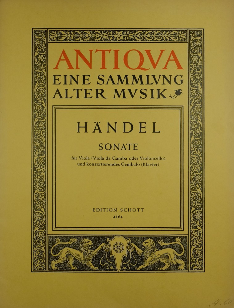 Sonate C-dur, für Bratsche und Cembalo (Klavier)