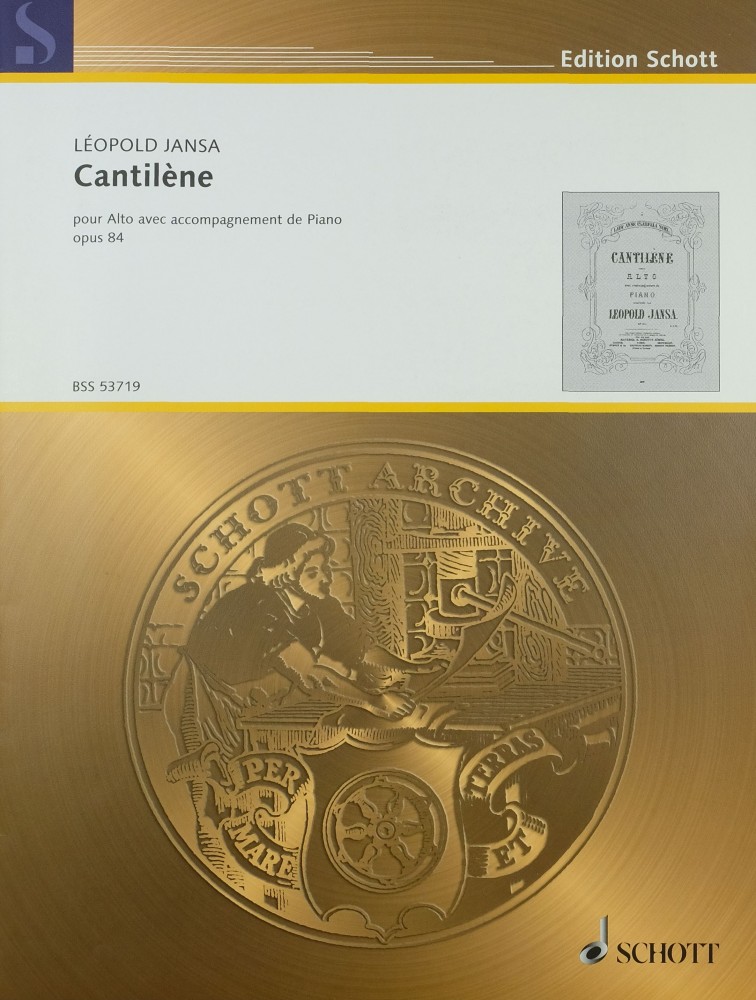 Cantilène D-dur, op. 84, für Bratsche und Klavier