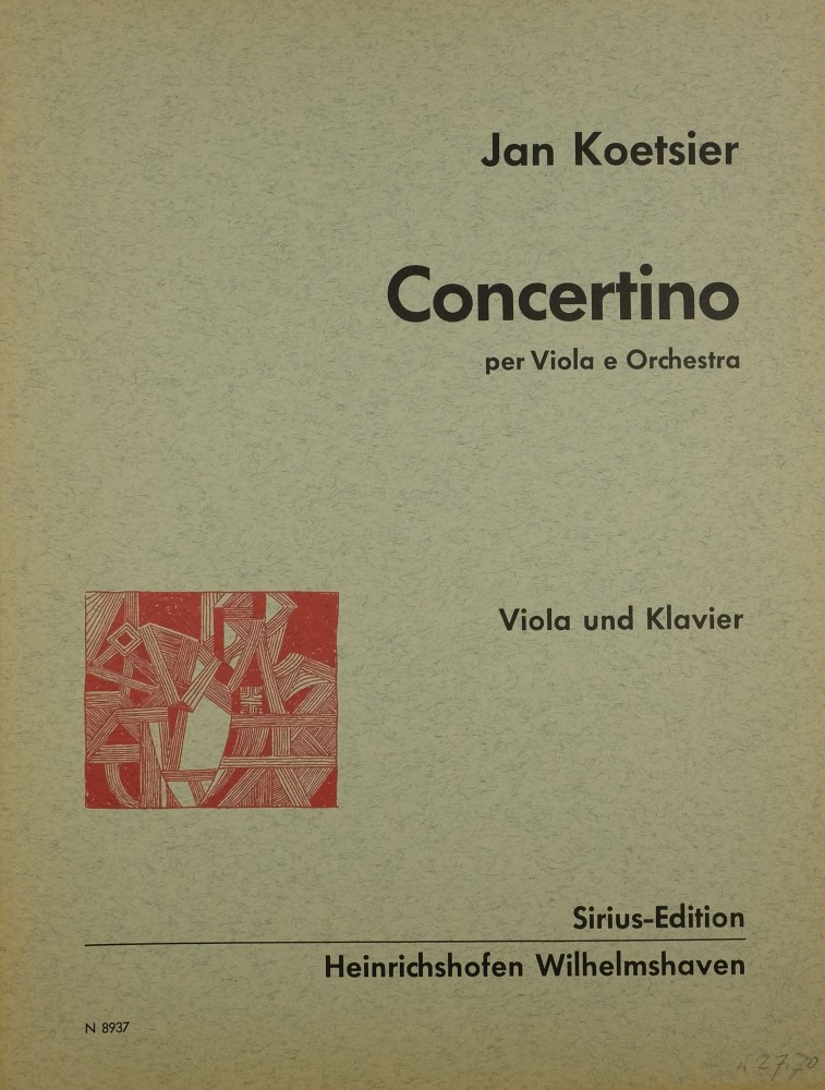 Concertino, für Bratsche und Orchester