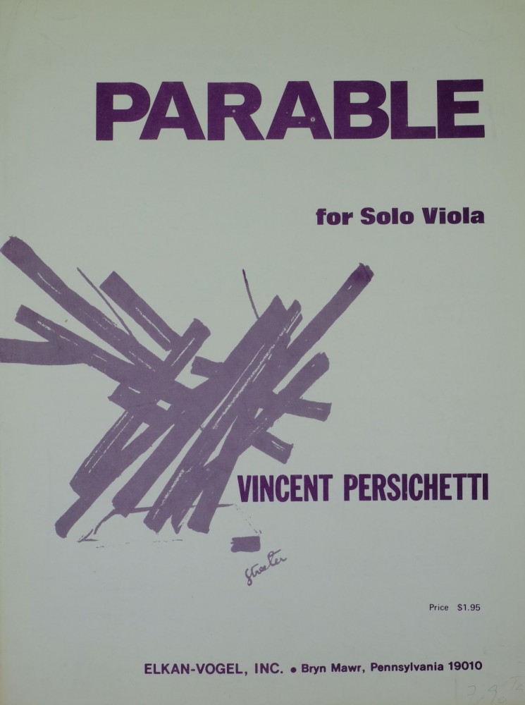 Parable XVI, op. 130, for Viola