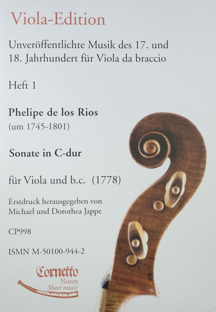 Sonate C-dur, für Bratsche und Basso continuo (Klavier)