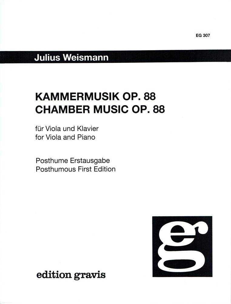 Chamber music, op. 88, for Viola and Piano
